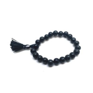 Black Agate 8 mm Stretch Bracelet