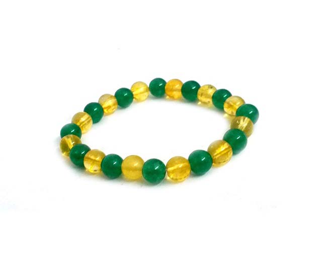 Beautiful green aventurine bracelet set of 4 pieces | gemstone/crystal