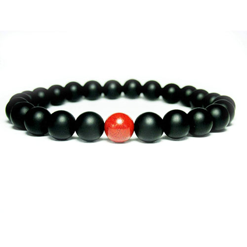 Handmade adjustable glossy black beads simple chain bracelet for women|  girls| Rakhi| friendship
