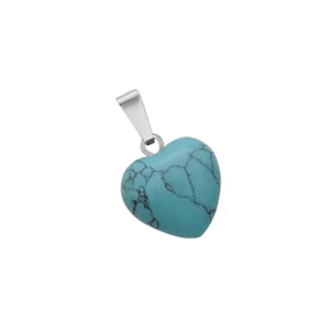 Turquoise Crystal Mini heart Shaped Pendant