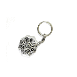 Tibetan Buddhist Lama Ashtamangala Protection And Prosperity Symbols Key Chain Key Ring
