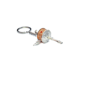Tibetan Buddist Lucky Charm Multi Colour Om Mani Padme Hum Mantra Engraved Prayer Wheel Key Chain Key Ring