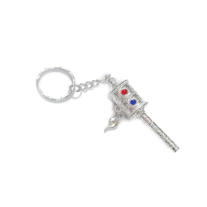 Tibetan Buddist Lucky Charm Mantra Engraved Prayer Wheel Key Chain Key Ring