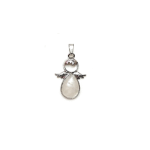 Natural Clear Quartz Angels Pendant For Men And Women