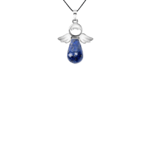 Natural Lapis Lazuli Angel Lucky Charm Crystal Pendant