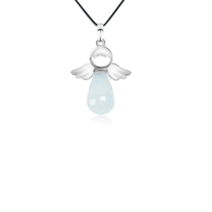 Opalite Opelite Crystal Angel Lucky Charm Crystal Pendant