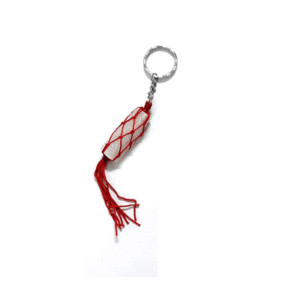 Natural Selenite Crystal Raw Rough Crystal Key Chain Key Ring