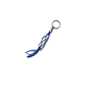 Natural Selenite Crystal Raw Rough Crystals Key Chain Key Ring