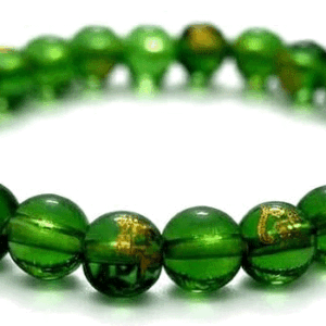 Jai Shree Ram Engraved Lucky Charm Green Bracelet For Men And Women
