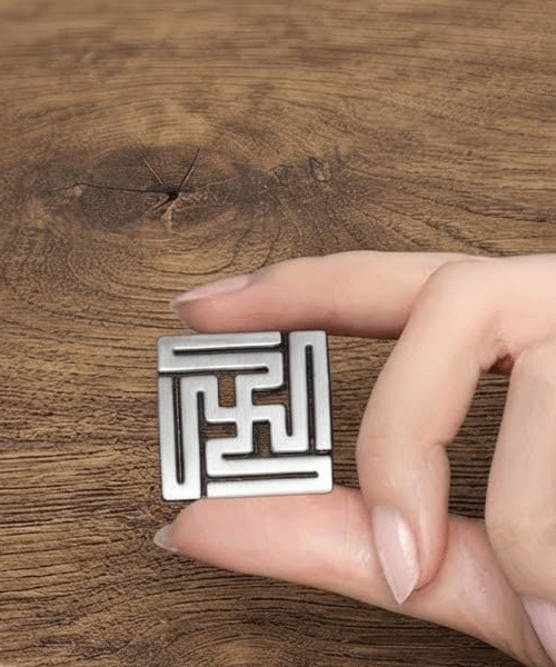 Auspicious Urja Vastu Tri Dhatu 3 Dhatu Mini 2.3 Cm Nandavrat Swastik Set of 11 for Vastu Protection and Prosperity - Image 3
