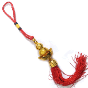 Fengshui Lucky Wu Lou Fulu and Buddha Lotus Charm with Symbols Hanging Amulet for Your Car and Home