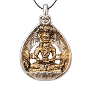 Tibetan Buddist Goddess Green Tara Devi Ji Lucky Charm Metal Pendant