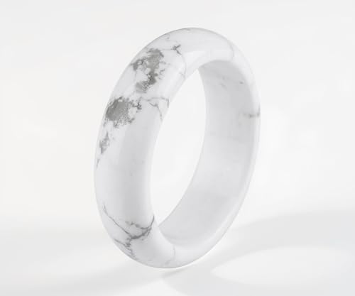 Natural Howlite Crystal Band Ring