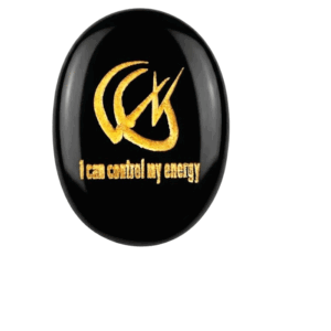 I Can Control My Energy Zibu Angelic Symbol Engraved Pocket Natural Black Tourmaline Crystal for Reiki Healin