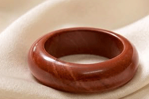 Natural Red Jasper Crystal band ring - Image 3