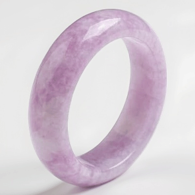 Natural Lepidolite Crystal band ring