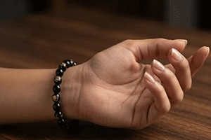 Jai Shree Ram Engraved Lucky Charm Black Bracelet For Men And Women - Image 2