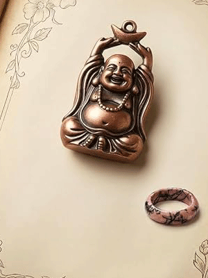 Natural Rhodonite Crystal Band Ring - Image 3