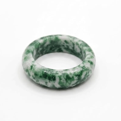 Natural Tree Agate Crystal band ring